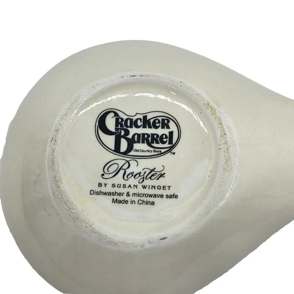 Cracker Barrel Susan Winget Spoon Rest Rooster 10